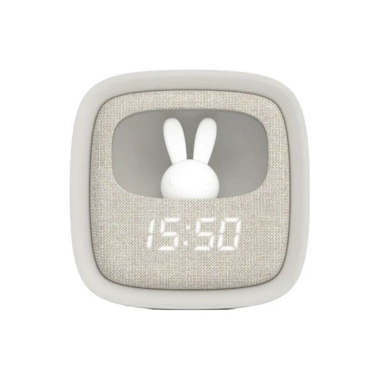 Face Réveil Veilleuse Enfant Billy Clock Tactile Gris