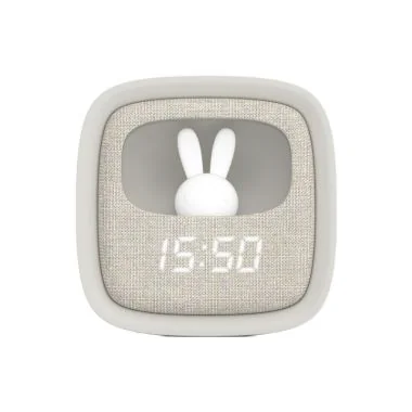 Face Réveil Veilleuse Enfant Billy Clock Tactile Gris