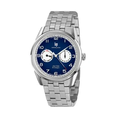 LIP - Montre LIP - Himalaya 40mm - Bi-Compax - Jours et Date - Cadran Bleu