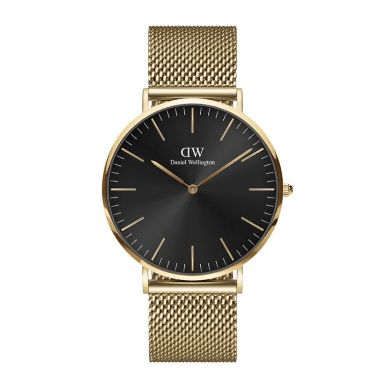 Daniel Wellington - Montre Daniel Wellington - Classic Mesh Onyx Gold - 40mm