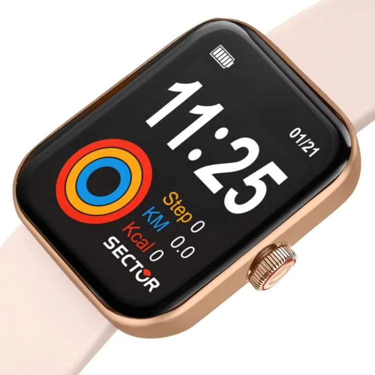 Cadran Montre Connectée Sector S03 - Silicone Rose