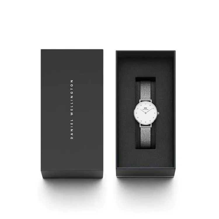 Coffret Montre Daniel Wellington - Petite Lumine Pressed Sterling - 28mm