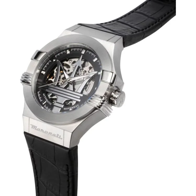Cadran Montre Automatique Maserati - Squelette - Cadran Argenté - R8821108038