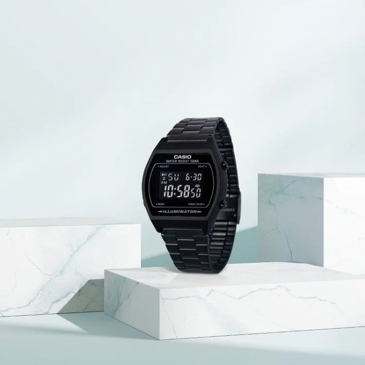 Mood Montre Casio - Collection Vintage Edgy - Noire - B640WB-1BEF