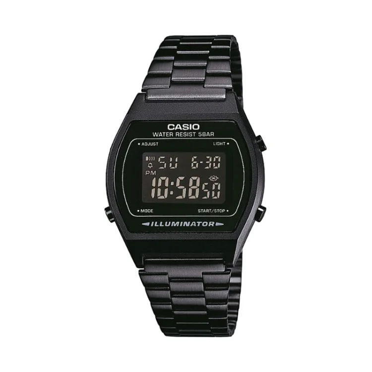 Face Montre Casio - Collection Vintage Edgy - Noire - B640WB-1BEF