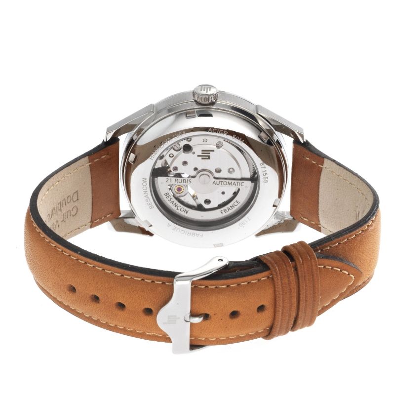 Montre LIP Himalaya 40mm Automatique C ur Battant Cuir Marron