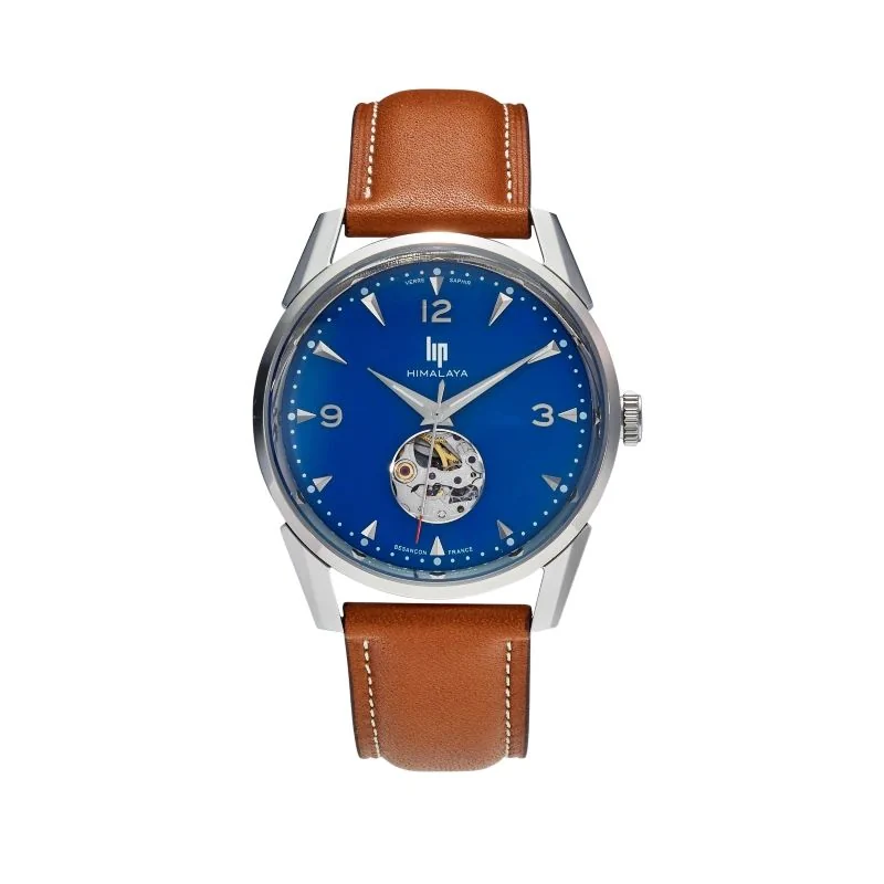 Montre LIP Himalaya 40mm Automatique Coeur Battant Cadran Bleu
