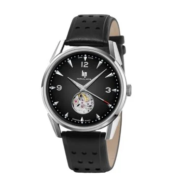 Face Montre LIP - Himalaya 40mm - Automatique Coeur Battant - Cadran Noir