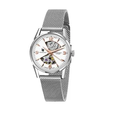 Face Montre LIP - Himalaya 33mm Sablier - Squelette Automatique - Argentée