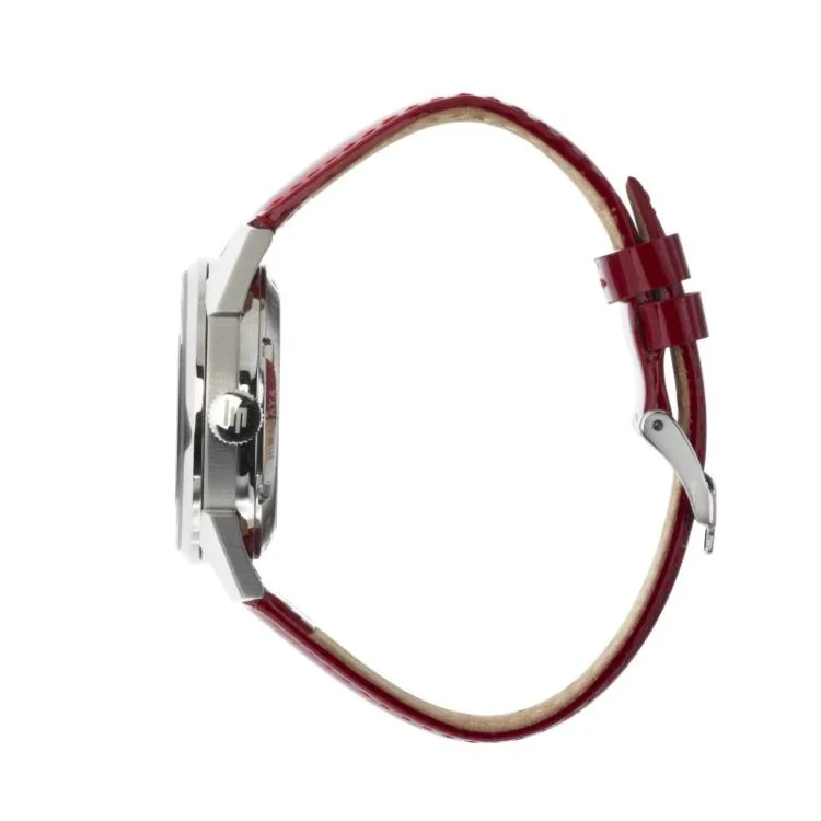 Coté Montre LIP - Himalaya 33mm - Automatique Coeur Battant - Cuir Rouge