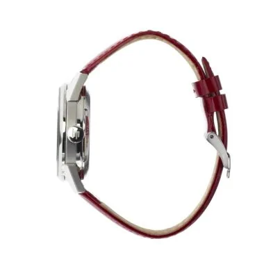 Coté Montre LIP - Himalaya 33mm - Automatique Coeur Battant - Cuir Rouge