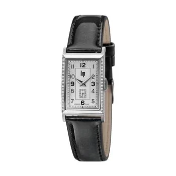 Montre LIP - T18 Diamant - Churchill - Cuir Noir