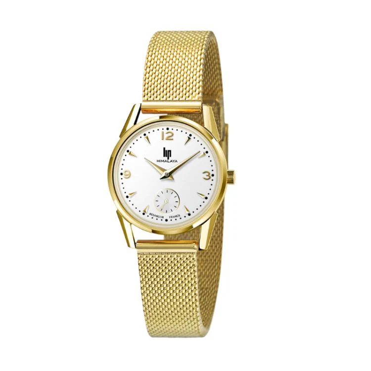 Face Montre LIP - Himalaya 29mm - Maille Milanaise Doré