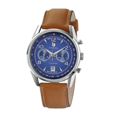 Face Montre LIP - Himalaya 40 mm - Chronographe - Cadran Bleu