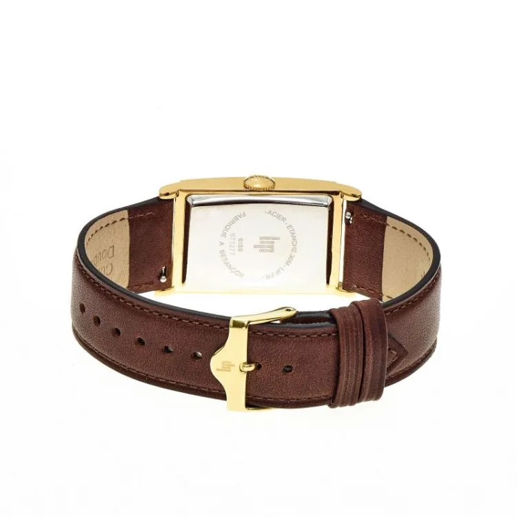 Dos Montre LIP - T24 Churchill - Cuir Marron Foncé