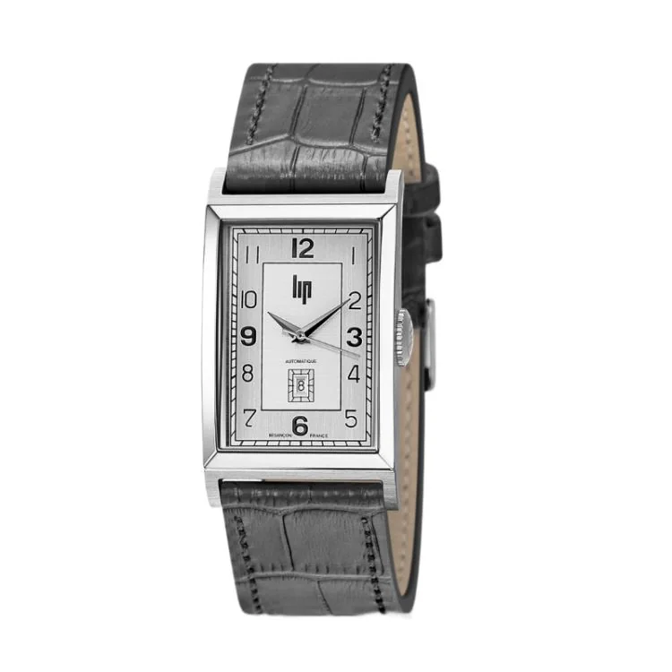 Face Montre LIP - T26 Churchill - Automatique Cuir Gris