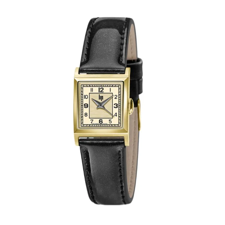 Face Montre LIP - C18 Churchill - Cuir Noir