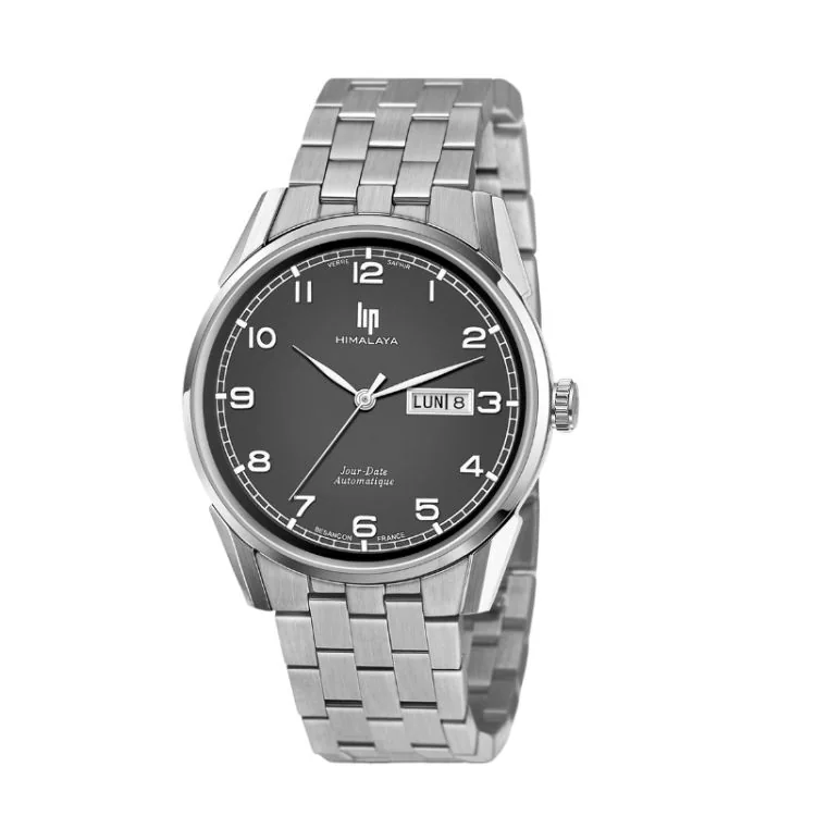 Montre LIP - Himalaya 40 mm - Automatique Jours et Date - Cadran Noir