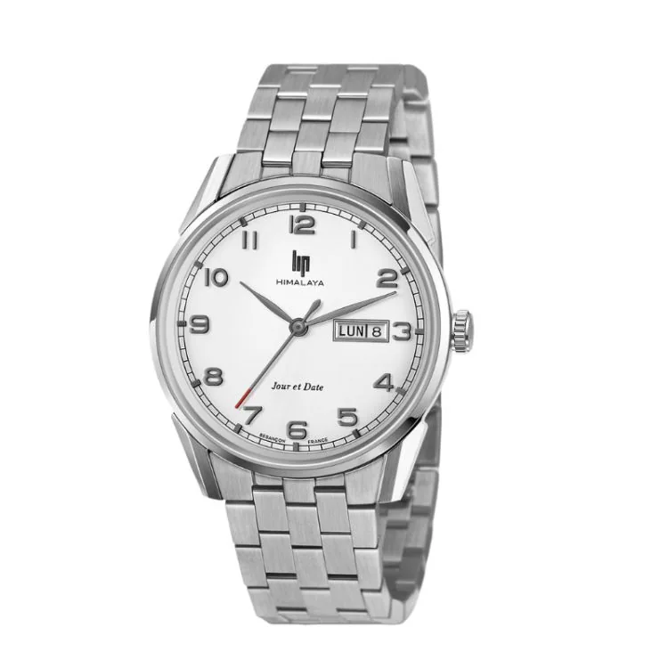 Montre LIP - Himalaya 40 mm - Jours et Date - Cadran Blanc