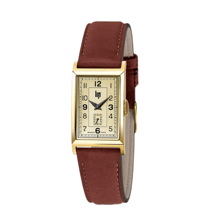 Montre LIP - T18 Churchill - Trotteuse Excentrée - Cuir Marron