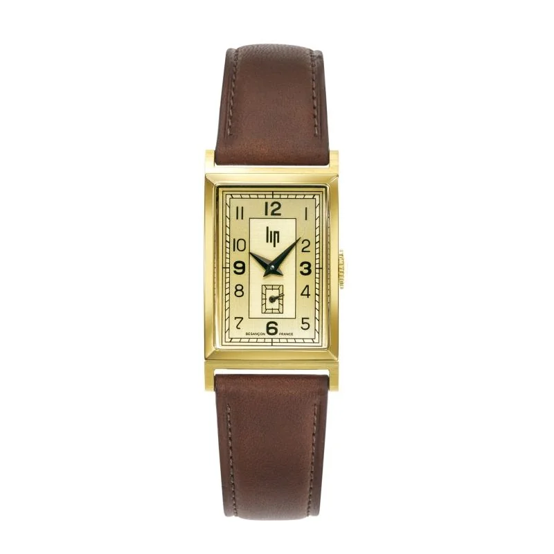 Montre LIP T18 Churchill Trotteuse Excentr e Cuir Marron