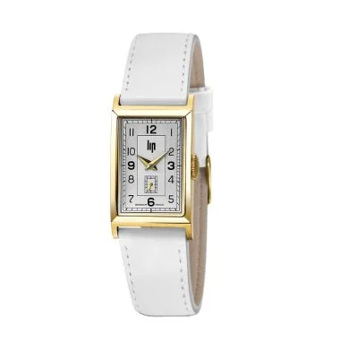 Montre LIP - T18 Churchill - Trotteuse Excentrée - Cuir Blanc