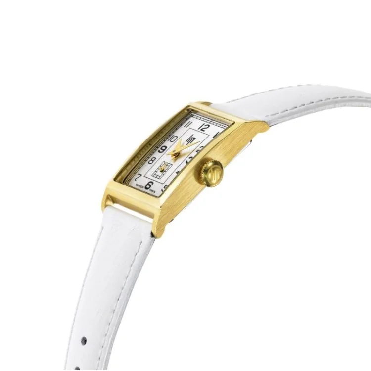 Profil Montre LIP - T18 Churchill - Trotteuse Excentrée - Cuir Blanc