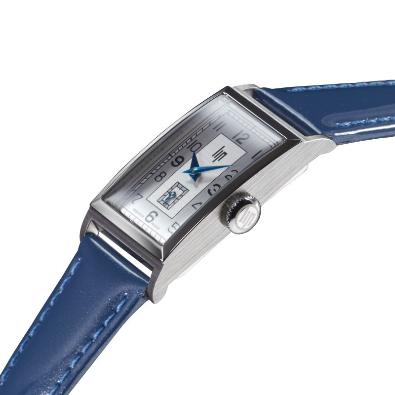 Montre LIP T18 Churchill Trotteuse Excentr e Cuir Bleu