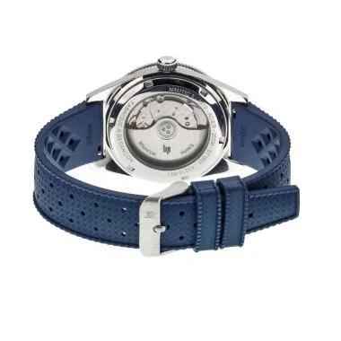 Dos Montre LIP - Nautic 3 - Automatique 39mm - Caoutchouc Bleu
