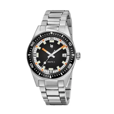 Montre LIP - Nautic 3 - Automatique 39mm - Acier Argenté