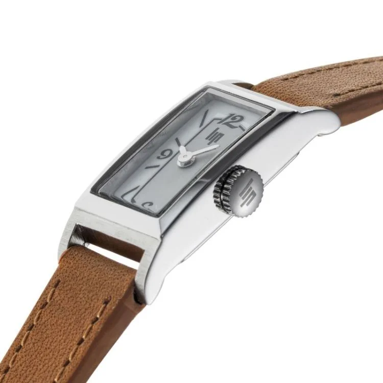 Profil Montre LIP - T13 Churchill - Classique - Cuir Marron et Argenté