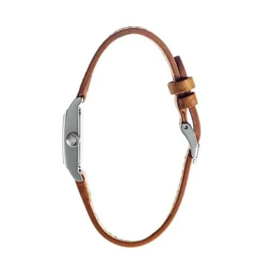 Coté Montre LIP - T13 Churchill - Classique - Cuir Marron et Argenté