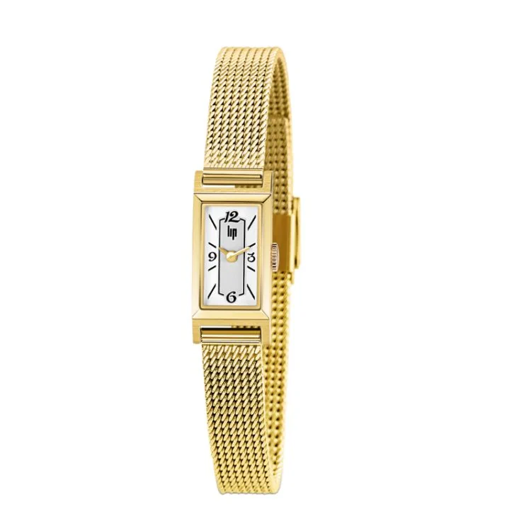 Montre LIP - T13 Churchill - Classique - Maille Milanaise Dorée