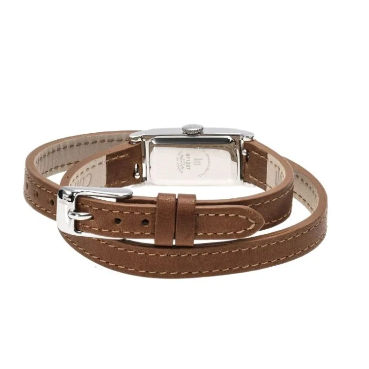 Dos Montre LIP - T13 Churchill - Bracelet Double - Cuir Marron