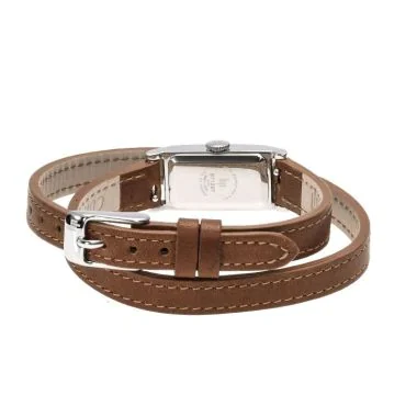 Dos Montre LIP - T13 Churchill - Bracelet Double - Cuir Marron