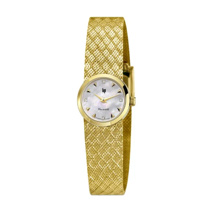 Montre LIP - Henriette 22mm - Diamant - Doré