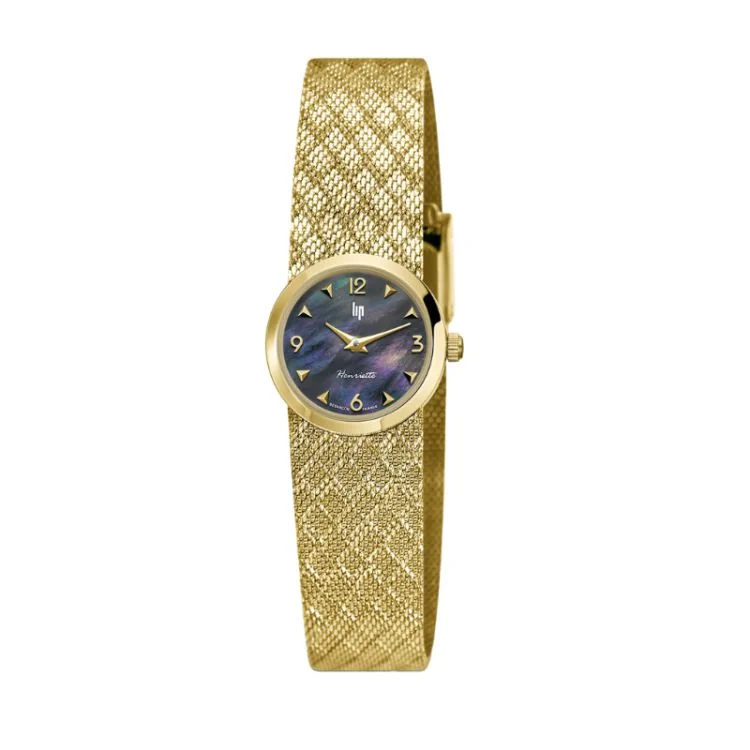 Montre LIP - Henriette 22mm - Cadran Noir Nacré