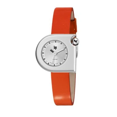Montre LIP - Mach 2000 - Mini Moon - Cuir Orange Pailleté