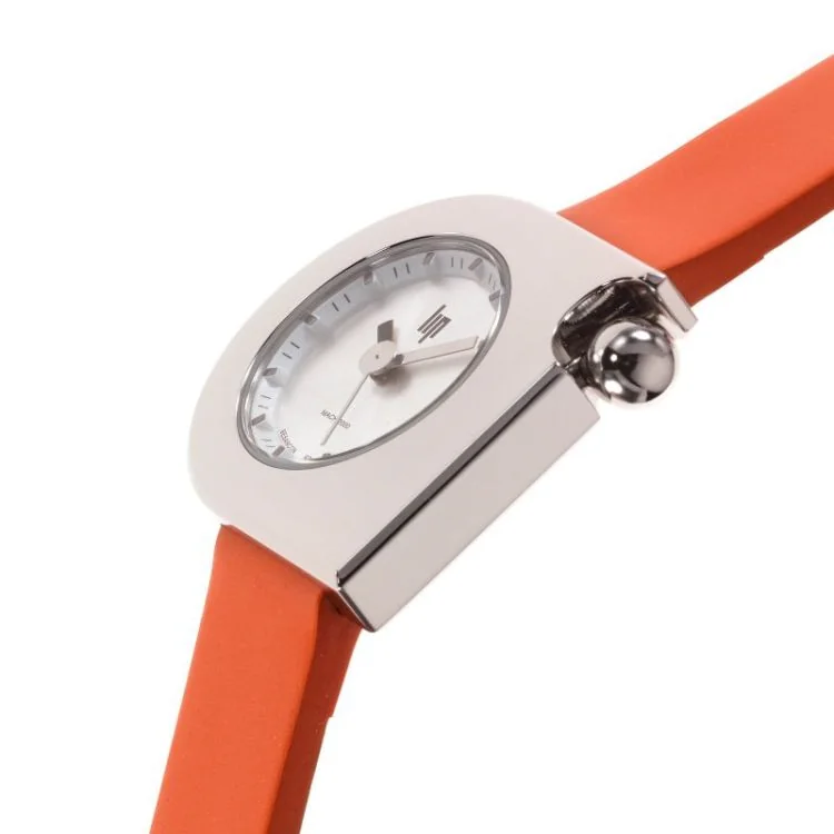 Profil Montre LIP - Mach 2000 - Mini Moon - Cuir Orange Pailleté