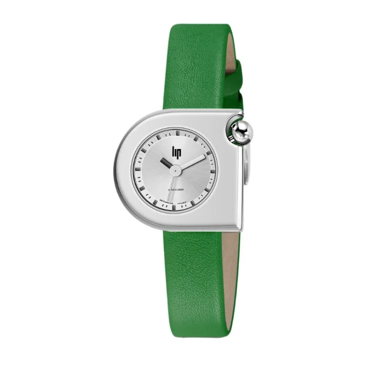 Montre LIP - Mach 2000 - Mini Moon - Cuir Vert Lisse