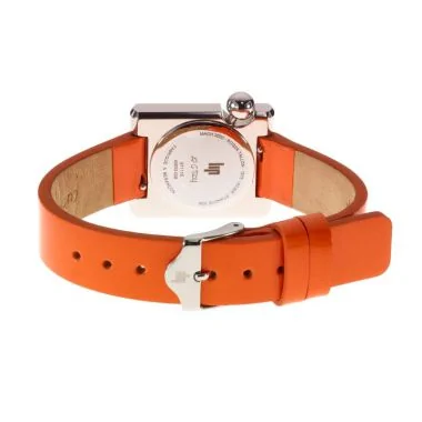 Dos Montre LIP - Mach 2000 - Mini Square - Cuir Orange Lisse