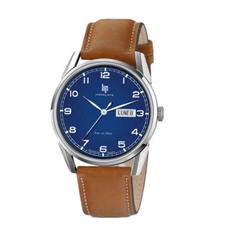 Montre LIP - Himalaya 40 mm - Jours et Date - Cadran Bleu