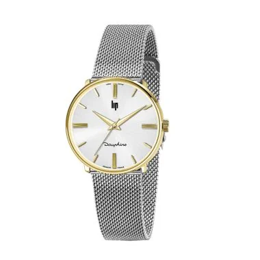 Montre LIP - Dauphine 34mm - Maille Milanaise Argenté