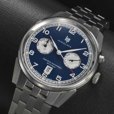 Cadran Montre LIP - Himalaya 40mm - Automatique Calendrier - Acier Argent