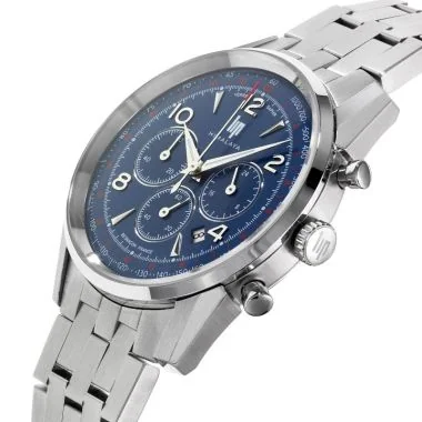 Profil Montre LIP - Himalaya 40 mm - Chronographe - Acier Cadran Bleu