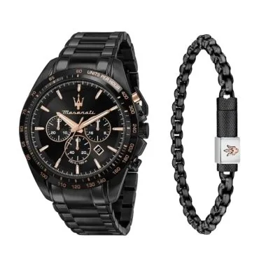 Coffret Montre Maserati - Traguardo - Chronographe - Noire - R8873612050