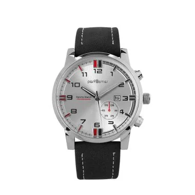Montre Performer - Chronographe Factice - Cuir Noir - 7058412