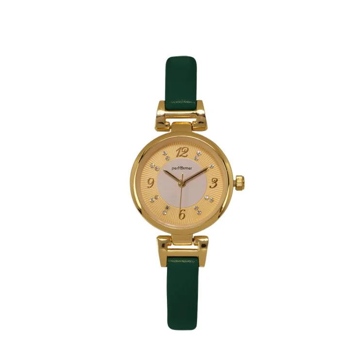 Montre Performer - Tendance - Femme - Cuir Noir Cadran Doré - 70716852