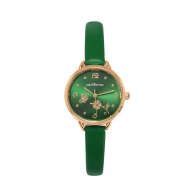 Montre Performer - Motif Papillon - Femme - Cuir Vert - 70716942