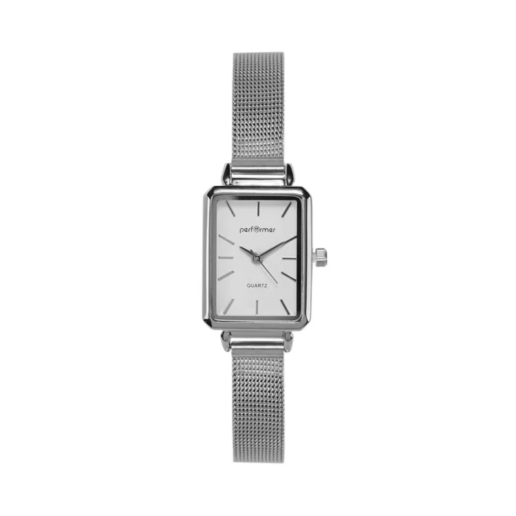 Montre Performer - Cadran Rectangle - Femme - Maille Milanaise Argent - 70827612
